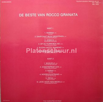 Rocco Granata - De Beste Van Rocco Granata&nbsp; (LP&nbsp; Rood Vinyl)