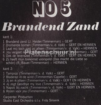 Gert En Hermien &lrm;&ndash; De Gert En Hermien Show No 5 - Brandend Zand (Zij heeft mijn toekomst voorspeld)   LP