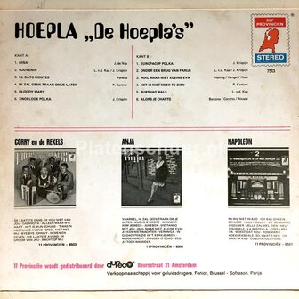 De Hoepla&#039;s - Hopla &quot;De Hoepla&#039;s&quot; - Accordeon  (LP)