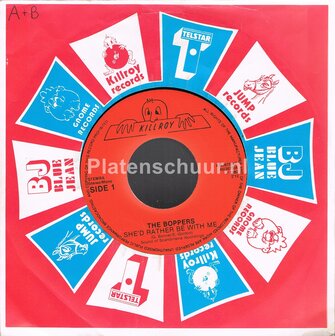 The Boppers - She&#039;d Rather Be With Me / Little Town Flirt  (Telstar fabrieks hoesje)