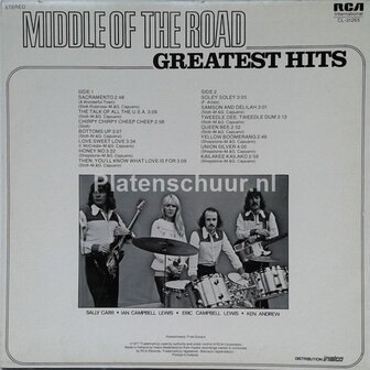 Middle Of The Road - Greatest Hits  (LP)