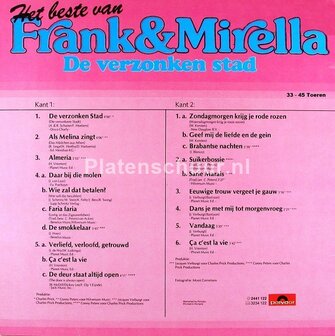 Frank &amp; Mirella - Het Beste Van Frank &amp; Mirella - De Verzonken Stad  (LP)