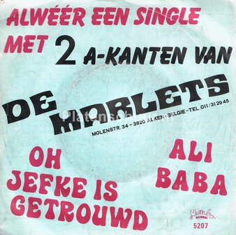 De Marlets - Oh Jefke Is Getrouwd / Ali Baba