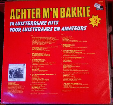 Achter M&#039;n Bakkie 2 - 14 luisterrijke hits voor luisteraars en amateurs  (LP)