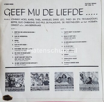 Geef Mij De Liefde  (Various Artists)  (LP)