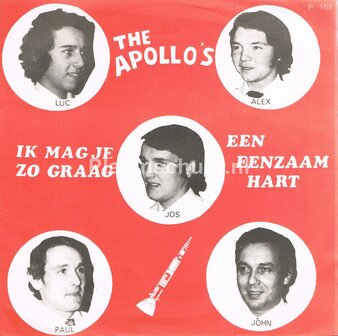 The Apollo&#039;s - Ik mag je zo graag / Een eenzaam hart