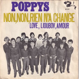 Poppys - Non,Non,Rien N&#039;A Change / Love Lioubov, Amour  (frans)