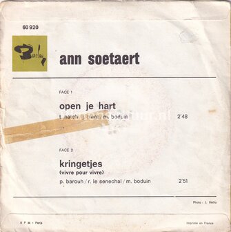 Ann Soetaert - Open Je Hart / Kringetjes