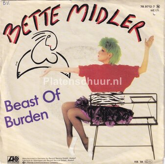Bette Midler - Beast Of Burden / Come Back, Jimmy Dean