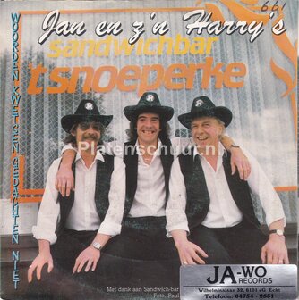 Jan en z&#039;n Harry&#039;s - Woorden Kwetsen, Gedachten Niet / Tranen in je ogen