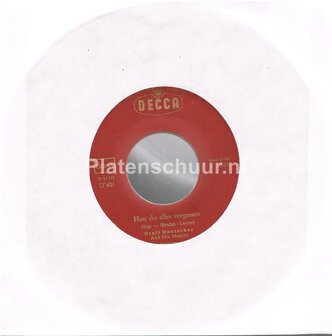 Drafi Deutscher - Hast du alles vergessen  /  Heute male ich dein bild, Cindy Lou   (Blanco Hoes)