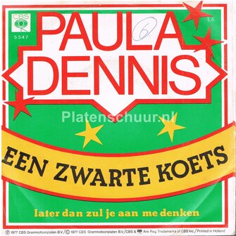 Paula Dennis - Een Zwarte Koets  /  Later dan zul je aan me denken