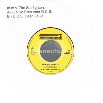 The Starfighters - Op de bres voor D.C.S. / D.C.S. Daar ga je   (blanco Hoes)