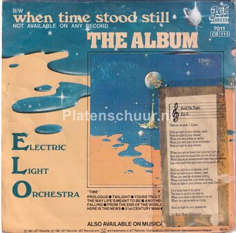 ELO Electric Light Orchestra - Hold On Tight / When Time Stood Still