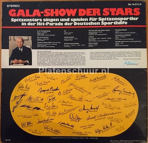 Gala - Show Der Stars (Beliebte Stars Singen Und Spielen Zugunsten Der Deutschen Sporthilfe)  (LP)