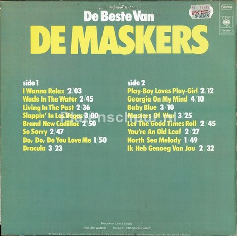 De Maskers - De Beste Van De Maskers  (LP)