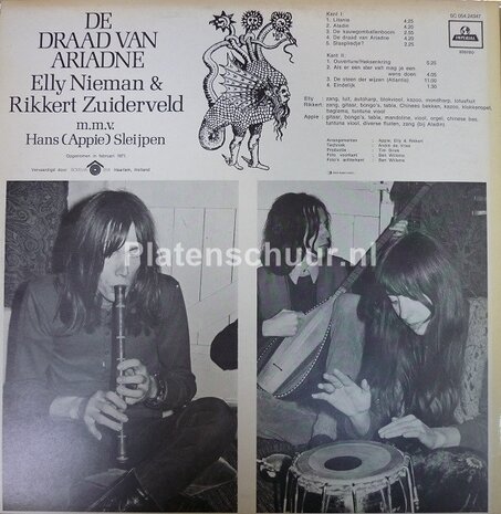 Elly Nieman & Rikkert Zuiderveld - De Draad Van Ariadne met o.a. De Kauwgomballenboom    (LP)
