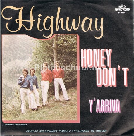 Highway - Honey Don't / Y'Arriva