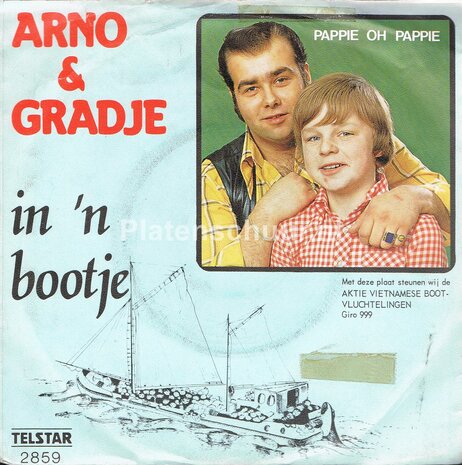 Arno & Gradje - In 'n bootje / Pappie oh Pappie