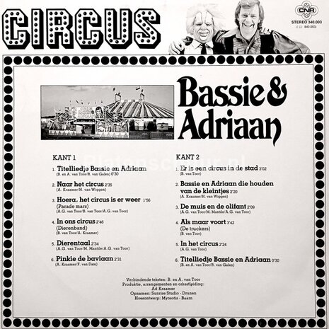 Bassie & Adriaan - Circus (LP)