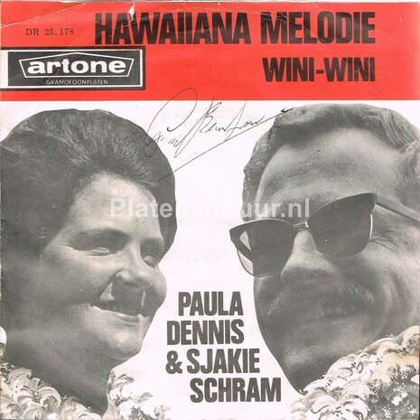 Paula Dennis & Sjakie Schram - Wini Wini / Hawaiiana Melodie