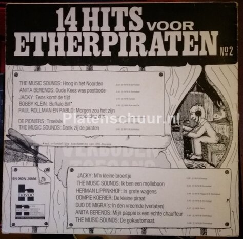 14 Hits Voor Etherpiraten No 2  (LP)