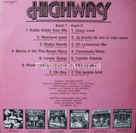 Highway - Kiddy kiddy, Kiss me  (LP)