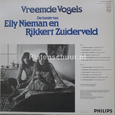 Elly Nieman En Rikkert Zuiderveld - Vreemde Vogels (met o.a. padvindster)  (LP)