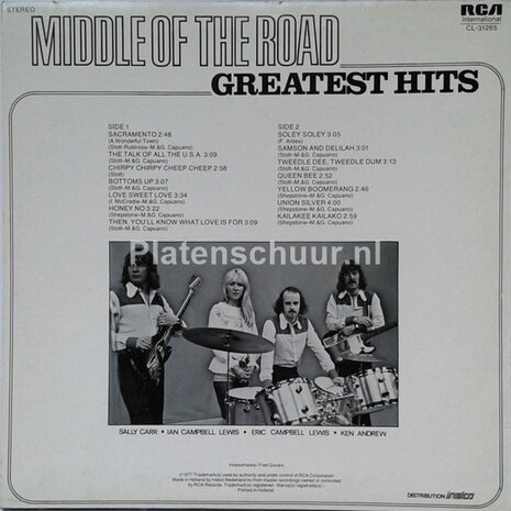 Middle Of The Road - Greatest Hits  (LP)