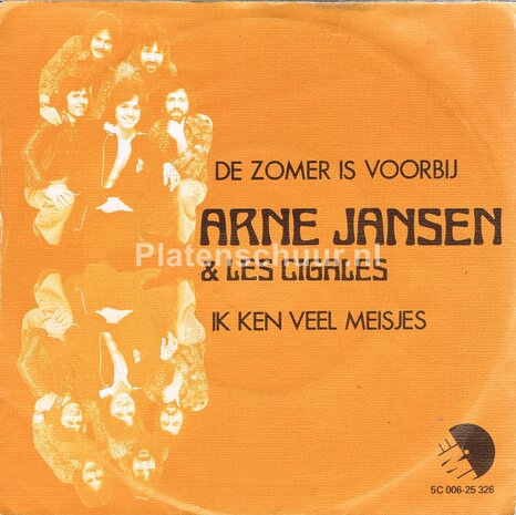 Arne Jansen & Les Cigales - De zomer is voorbij / Ik ken veel meisjes