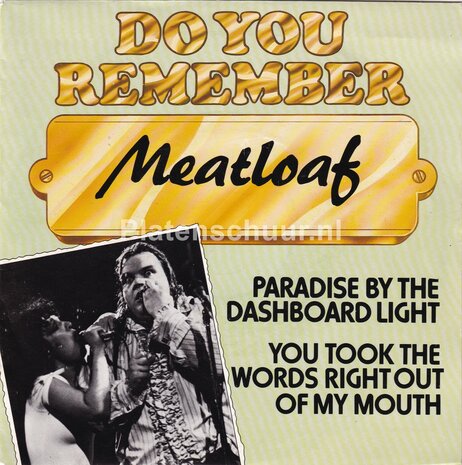 Meat Loaf - Paradise By The Dashboard Light / You took the words right out of my mouth
