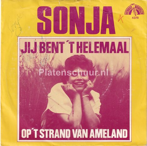 Sonja - Jij bent 't helemaal / Op het strand van Ameland