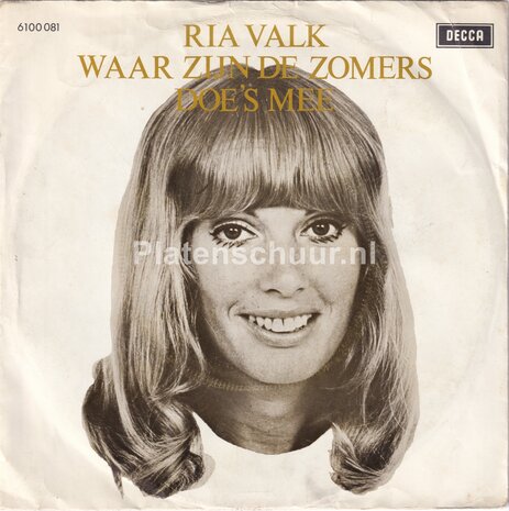Ria Valk - Waar zijn de zomers / Doe's mee
