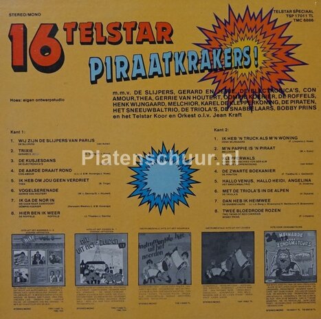 16 Telstar Piraatkrakers!   (LP)