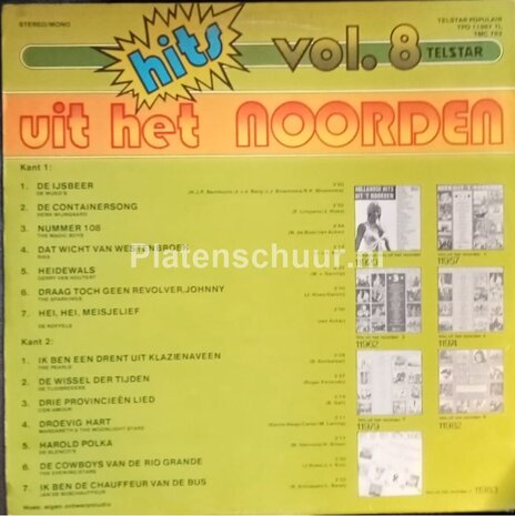 Hits Uit Het Noorden Nr. 8  (LP)