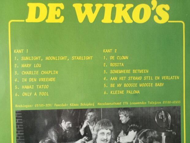 De Wiko's – Bintje Op de Bühne  (LP)