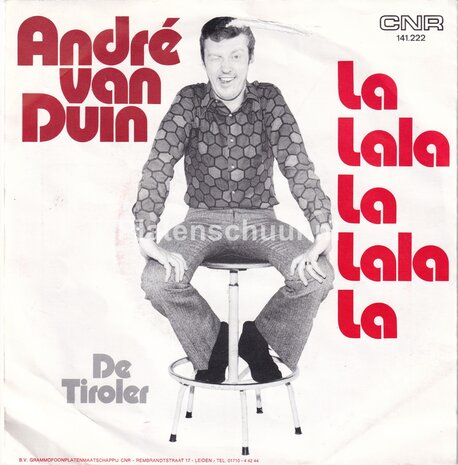 André van Duin - La Lala La Lala La / De Tiroler