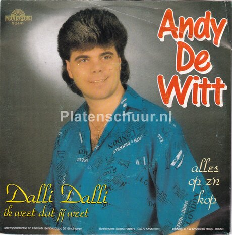 Andy De Witt - Dalli, Dalli / Alles op z'n kop