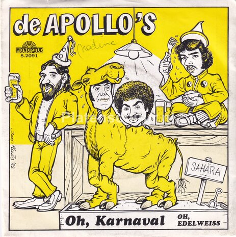 De Apollo's - Oh, Karnaval / Oh, Edelweiss