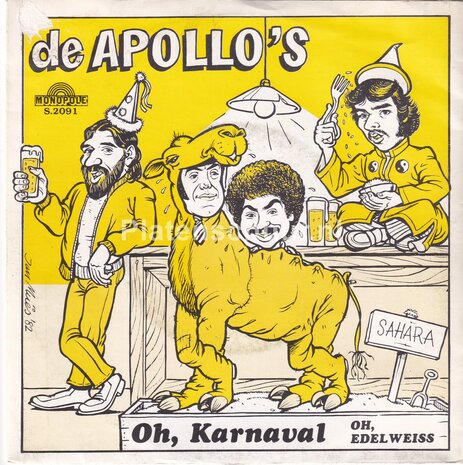De Apollo's - Oh, Karnaval / Oh, Edelweiss