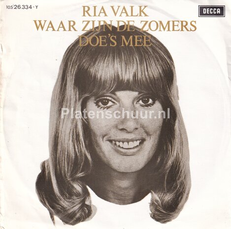 Ria Valk - Waar zijn de zomers / Doe's mee