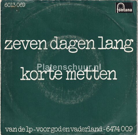 Bots - Zeven dagen lang / Korte metten