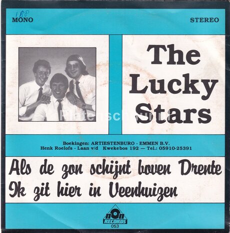 The Lucky Stars - Als de zon schijnt boven Drenthe / Ik zit hier in Veenhuizen