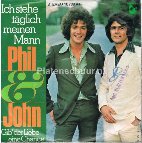 Phil & John - Ich stehe t&auml;glich meinen mann / Gib' der liebe eine chance