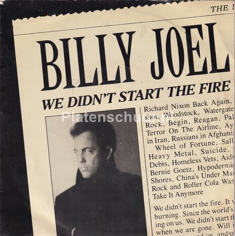 Billy Joel - We didn't start the fire / House of blue light