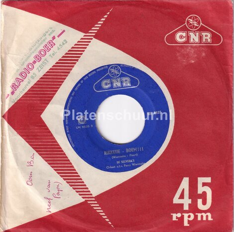 De Selvera's - Dank je voor die bloemen / Rikketie - Boem