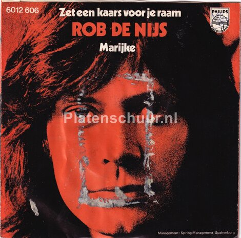 Rob de Nijs - Zet een kaars voor je raam / Marijke