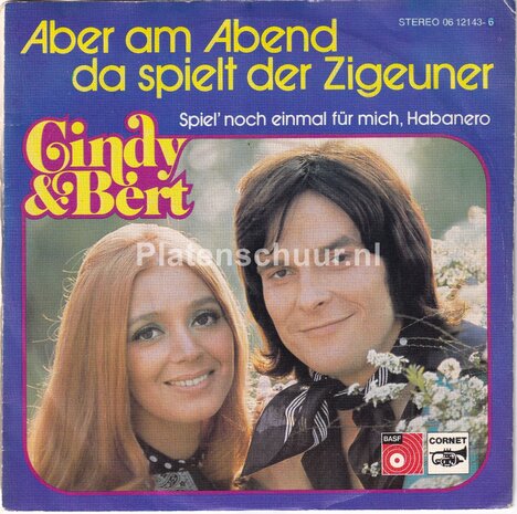 Cindy & Bert - Aber am abend da spielt der zigeuner / Spiel' noch einmal f&uuml;r mich, Habanero