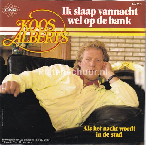 Koos Alberts - Ik slaap vannacht wel op de bank / Als het nacht wordt in de stad