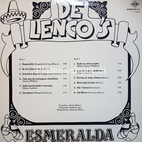 De Lenco's &lrm;&ndash; Esmeralda  (LP)